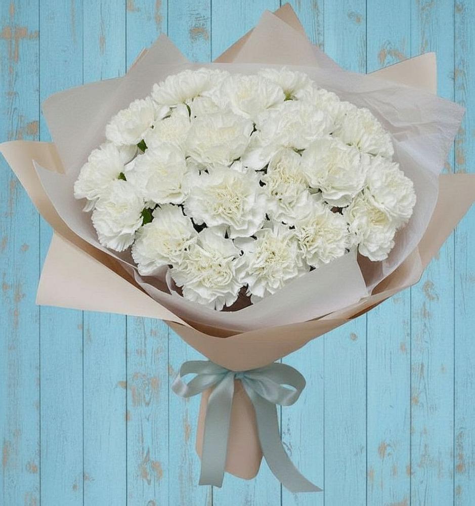 Букет цветов из: Гвоздики в Николиной горе