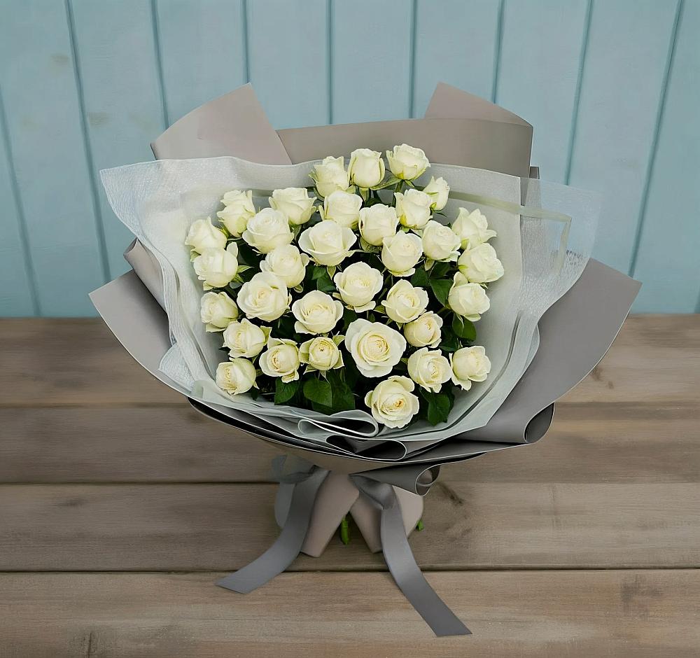 Букет Белоснежная нежность в Николиной горе