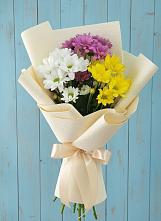 Букет цветов из:  Хризантемы в Николиной горе