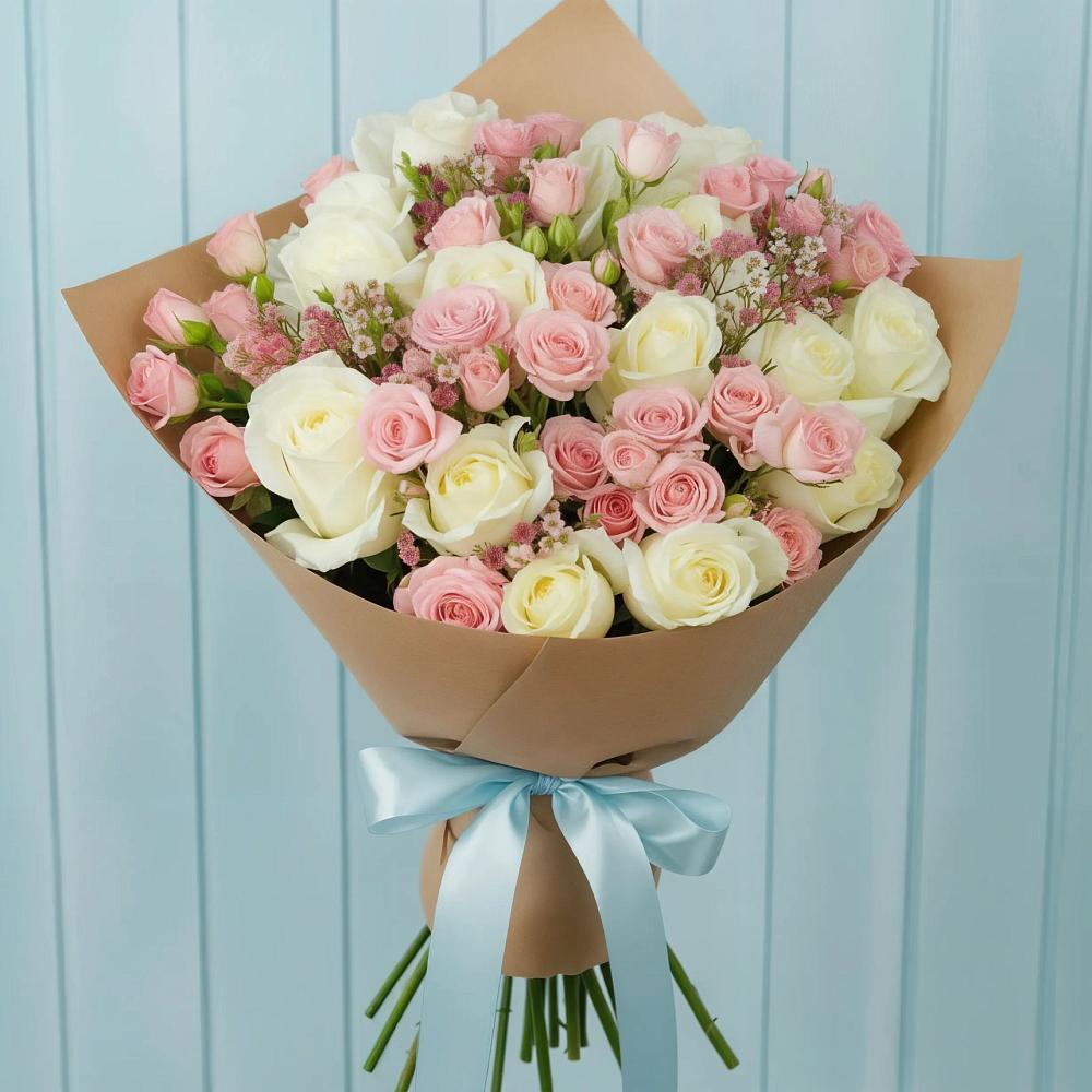 Букет цветов из: Розы в Николиной горе