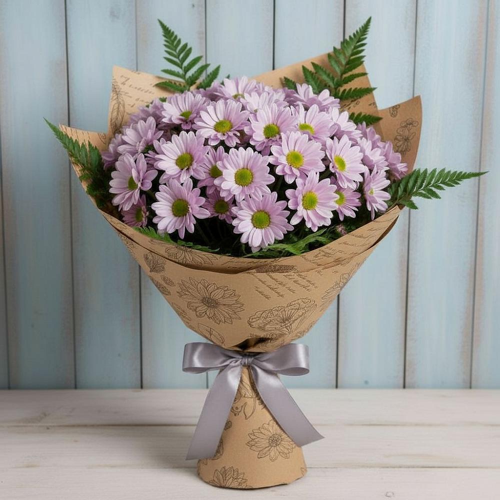 Букет цветов из: Хризантемы в Николиной горе