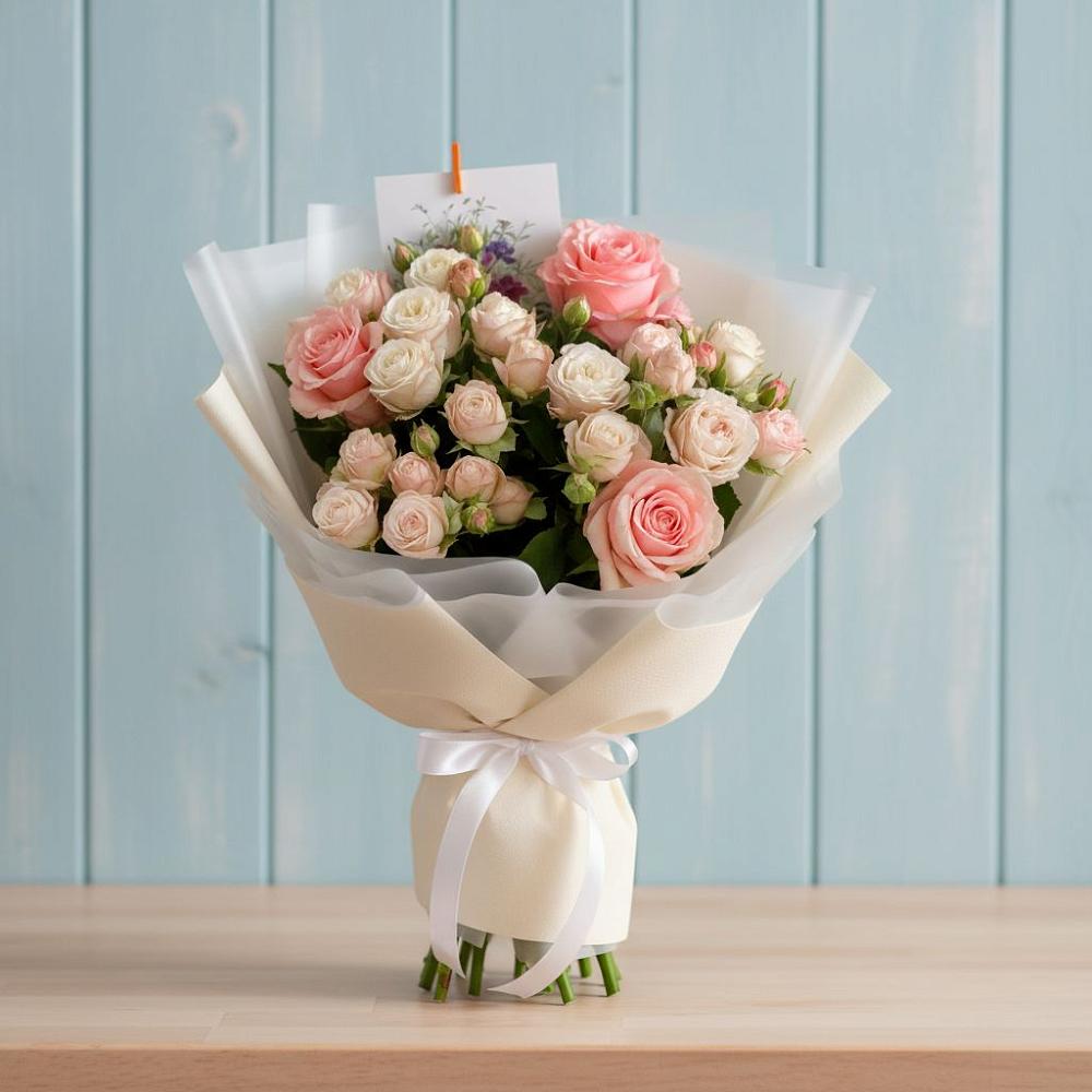 Букет цветов из: Розы в Николиной горе