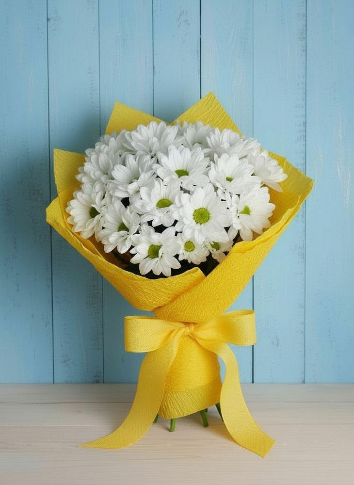 Букет цветов из: Хризантемы в Николиной горе