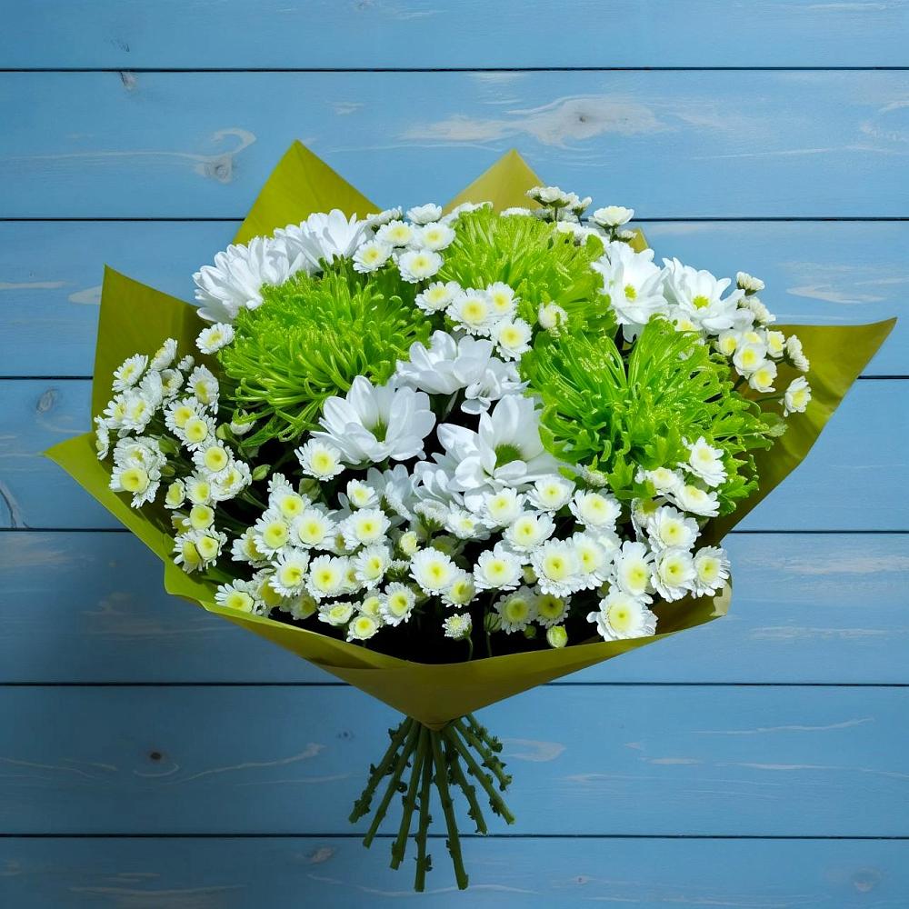 Букет цветов из: Хризантемы в Николиной горе