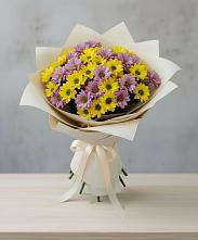 Букет цветов из:  Хризантемы в Николиной горе