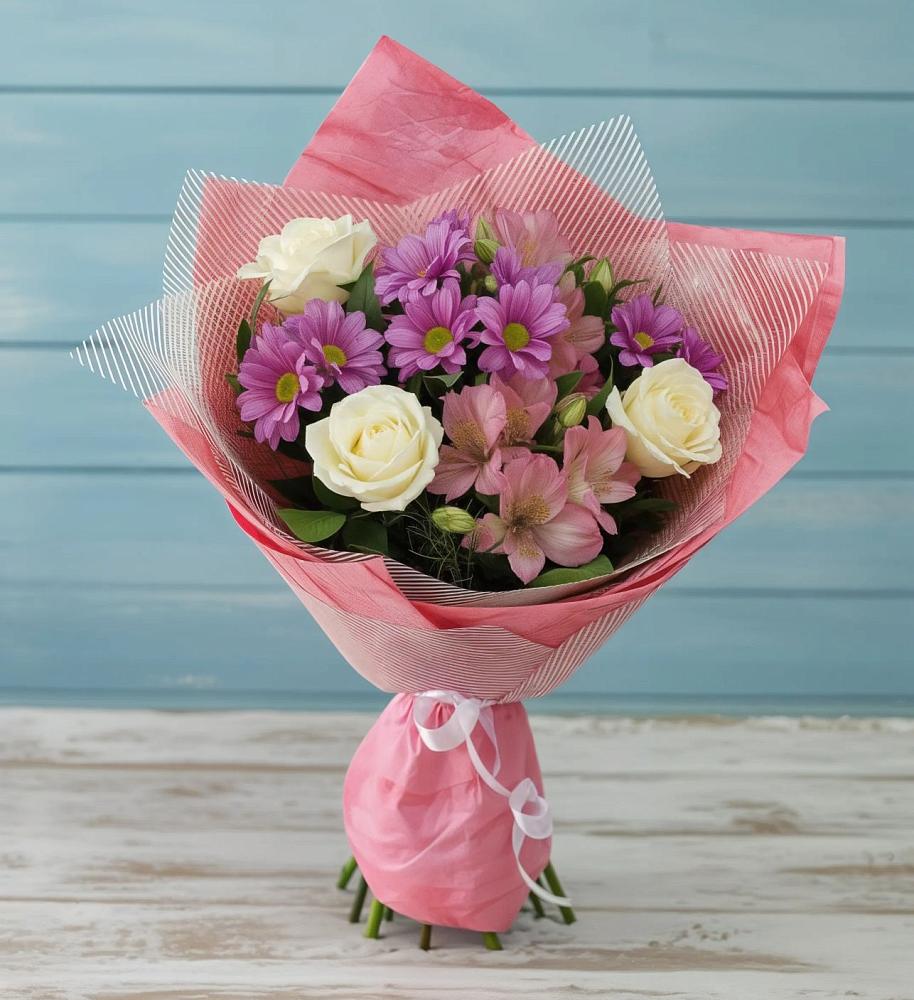 Букет цветов из: Герберы в Николиной горе