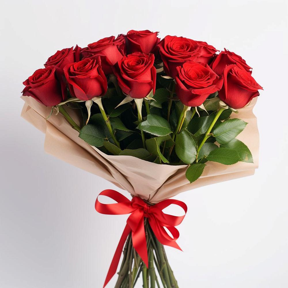 Букет 11 Красных роз Эдлесс Лав в Николиной горе